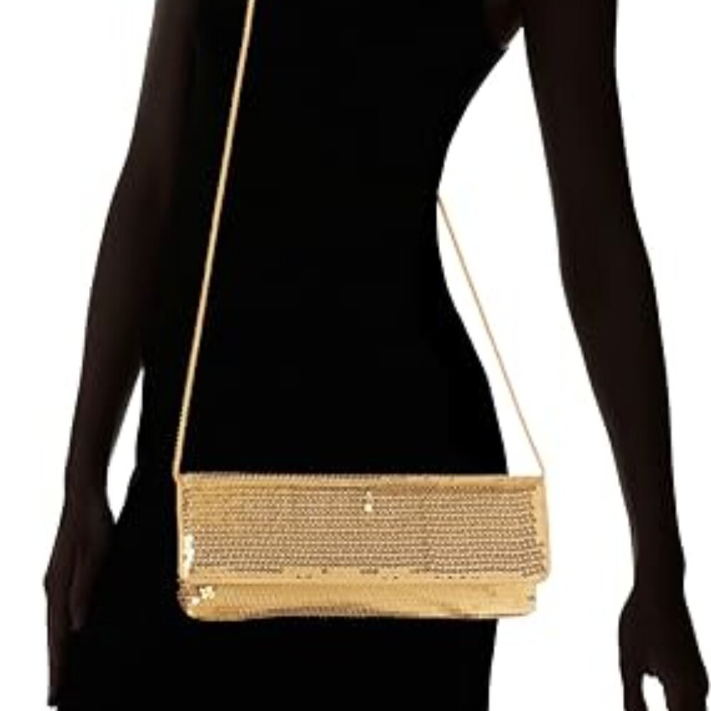 La Regale, Clutch with shoulder strap and small interior pocket.